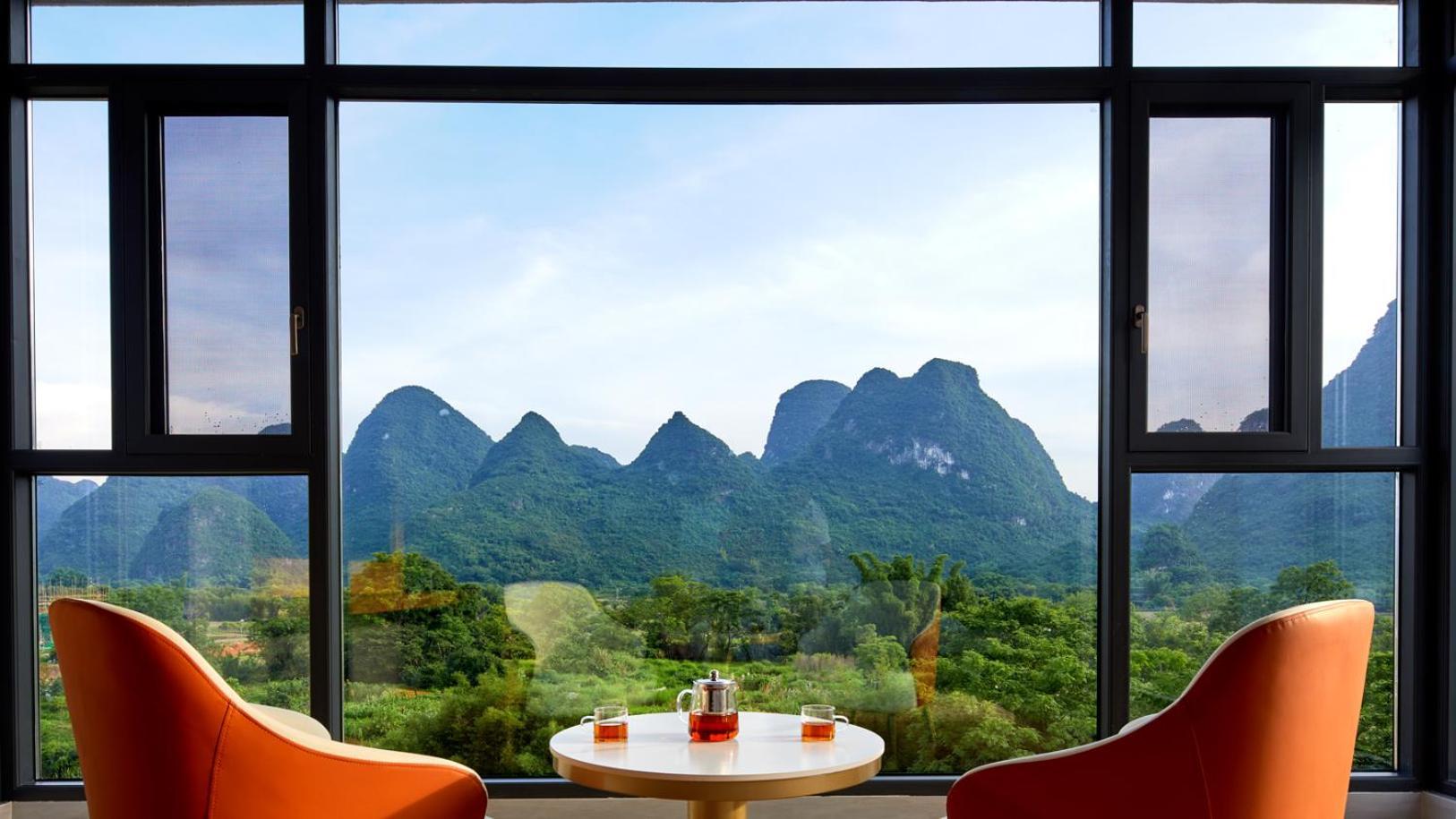 Yangshuo Fortune Lake Inn- One Way Free Pick Up From Airport Or Ts Over 3 Nights ภายนอก รูปภาพ